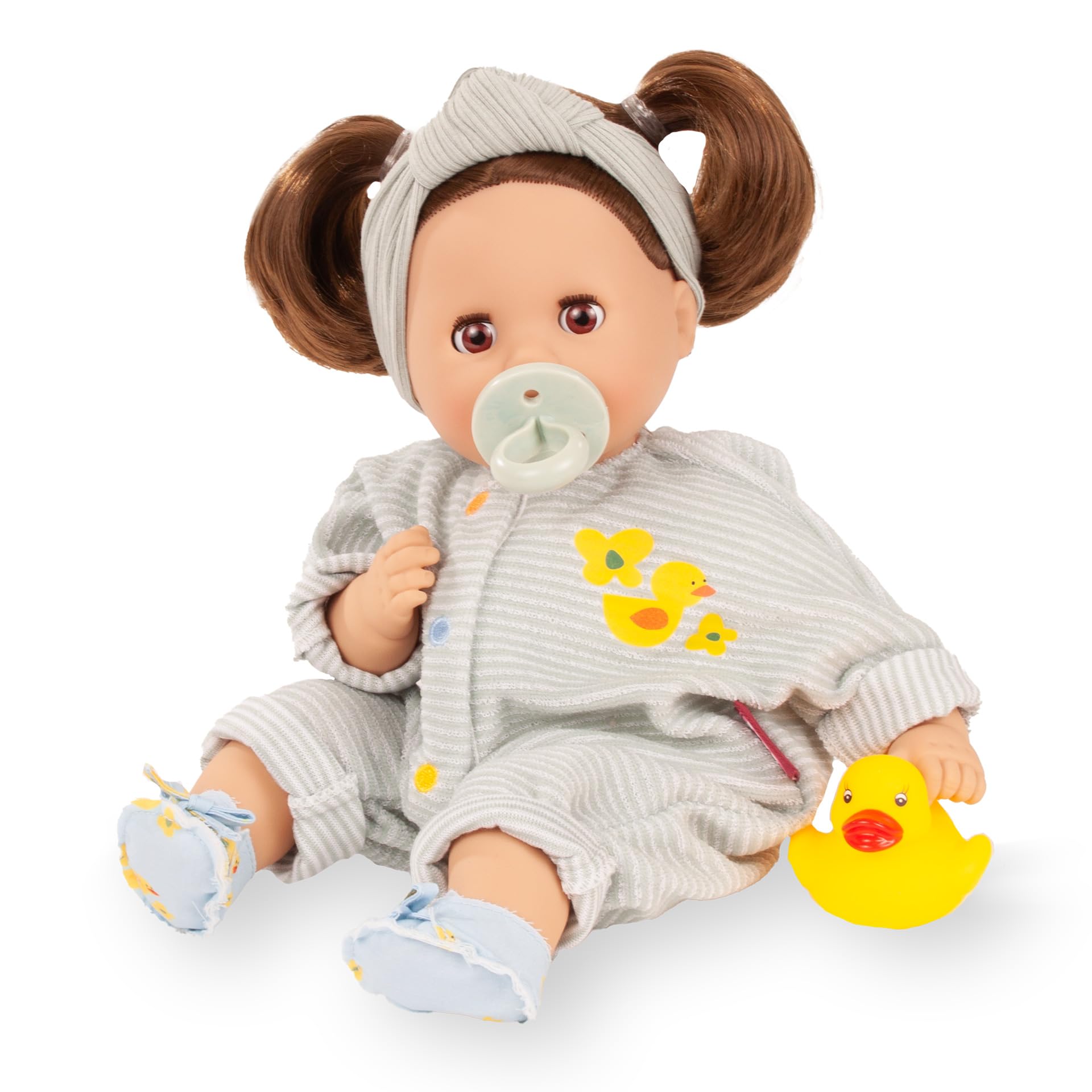 g-tz-cosy-aquini-little-duck-badepuppe-33-cm-mit-braunen-haaren-7-tlg image 4