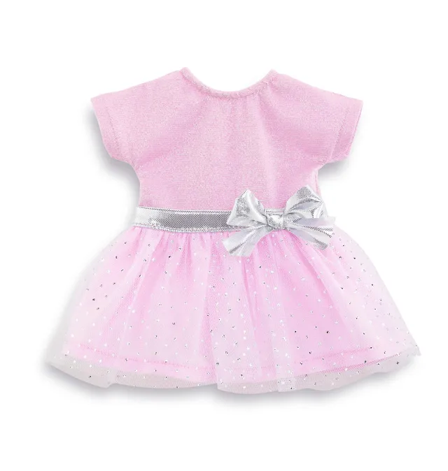 corolle-ma-party-kleid-rosa-puppenkleid-mit-t-llrock-f-r-36-cm-puppen image 1
