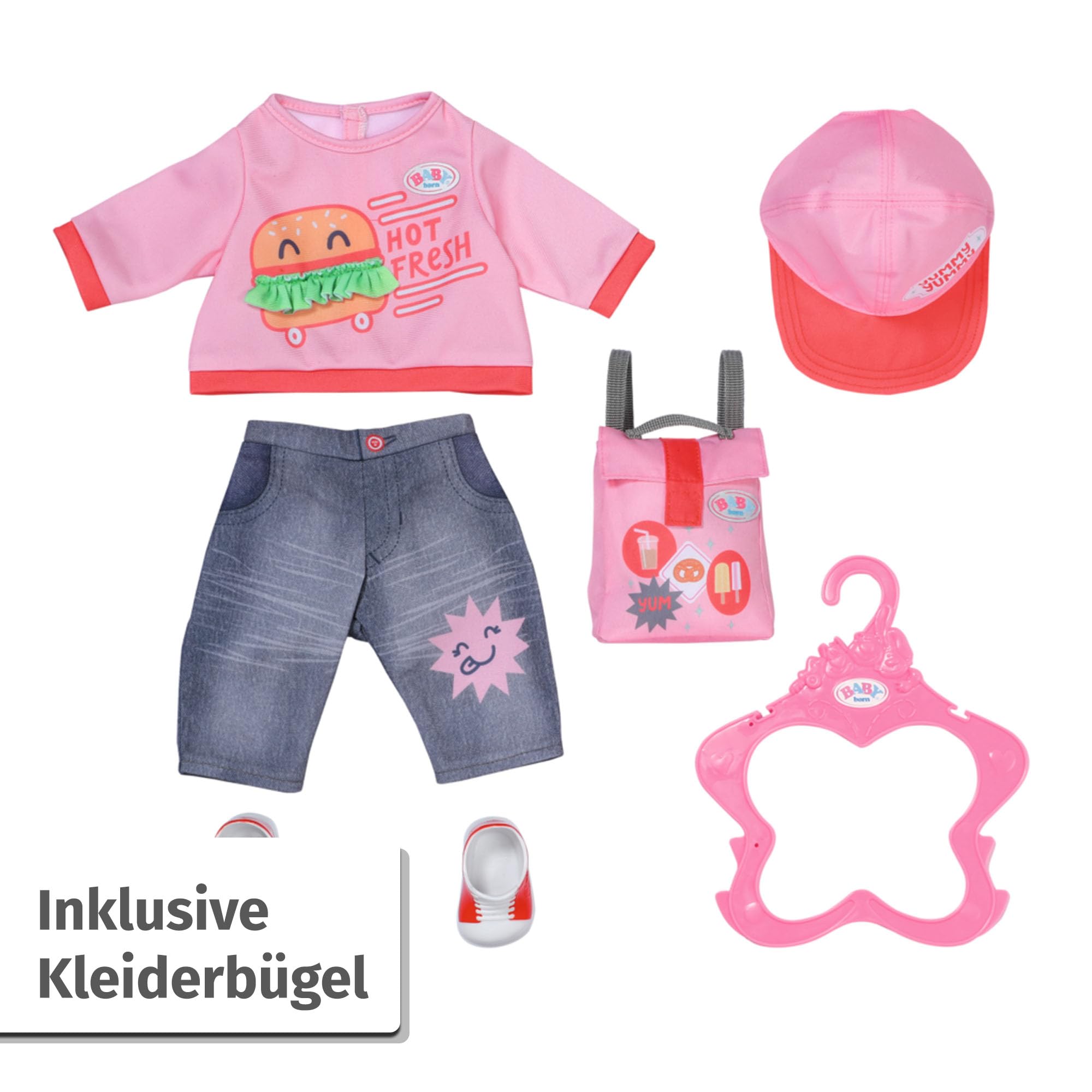 baby-born-snack-shop-outfit-835944-f-r-43-cm-puppen-mit-cap-und-rucksack image 7
