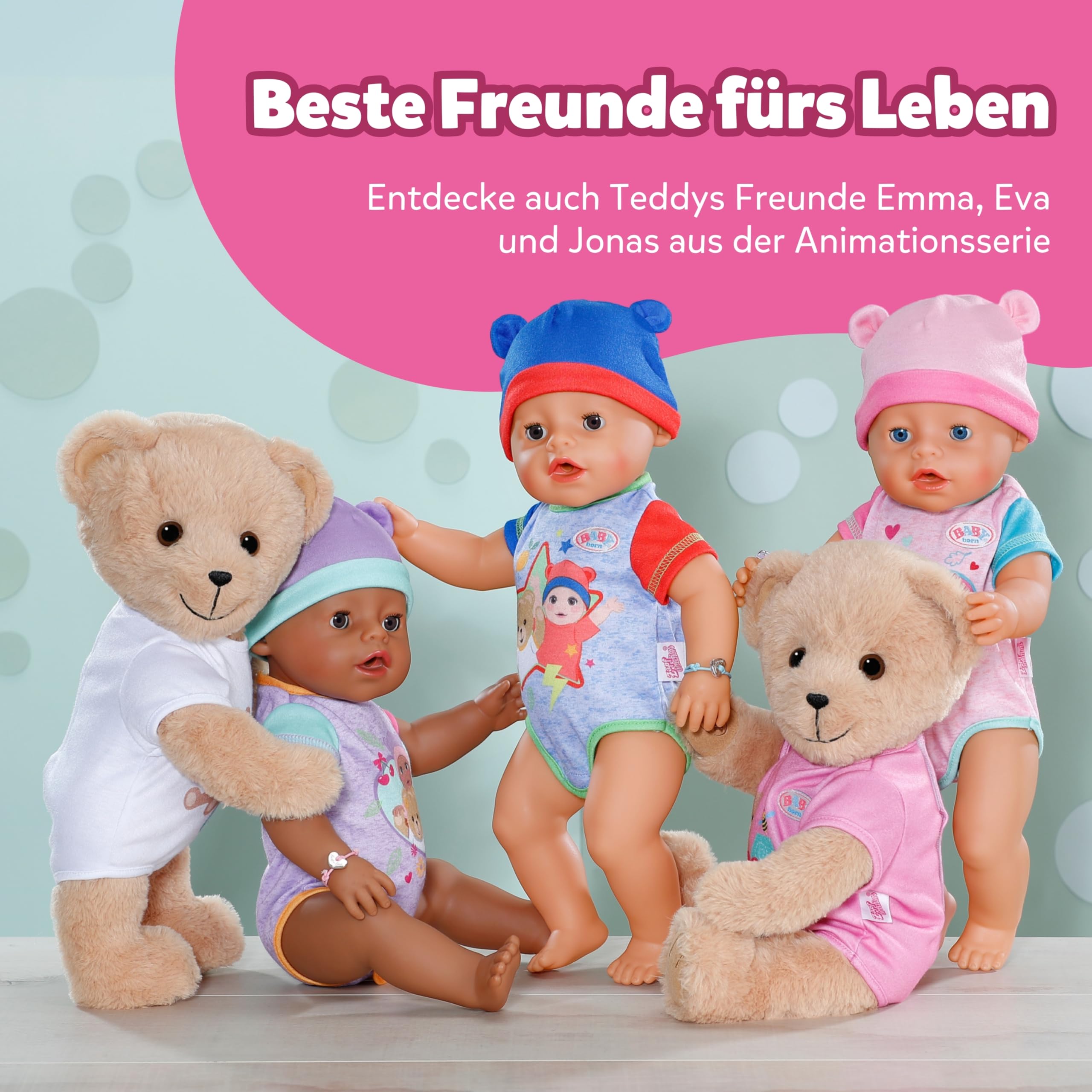 baby-born-b-r-pl-sch-teddy-mit-beweglichen-gelenken-pinkem-strampler-und-zubeh-r image 7