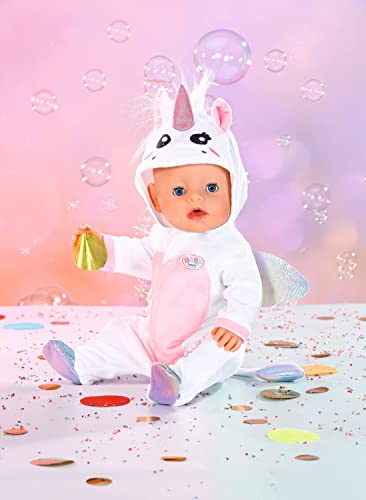 baby-born-einhorn-kuschelanzug-strampelanzug-43-cm-rosa-wei-mit-fl-geln image 7