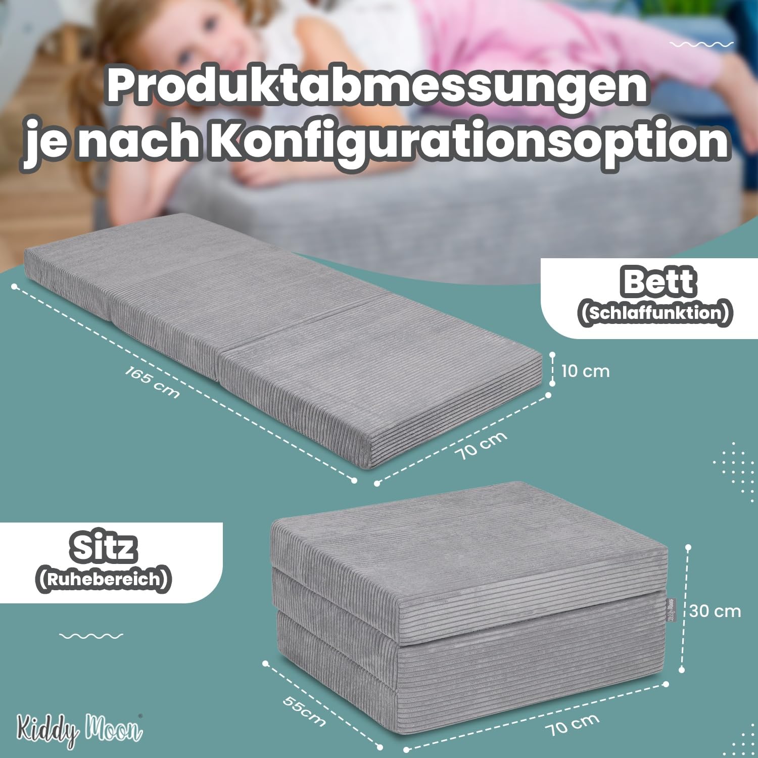 kiddymoon-faltmatratze-kindermatratze-aus-schaumstoff-165x70x10-cm image 3