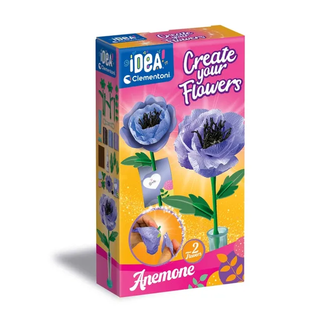 clementoni-idea-deine-blumen-kreationen-anemone-bastelset image 1