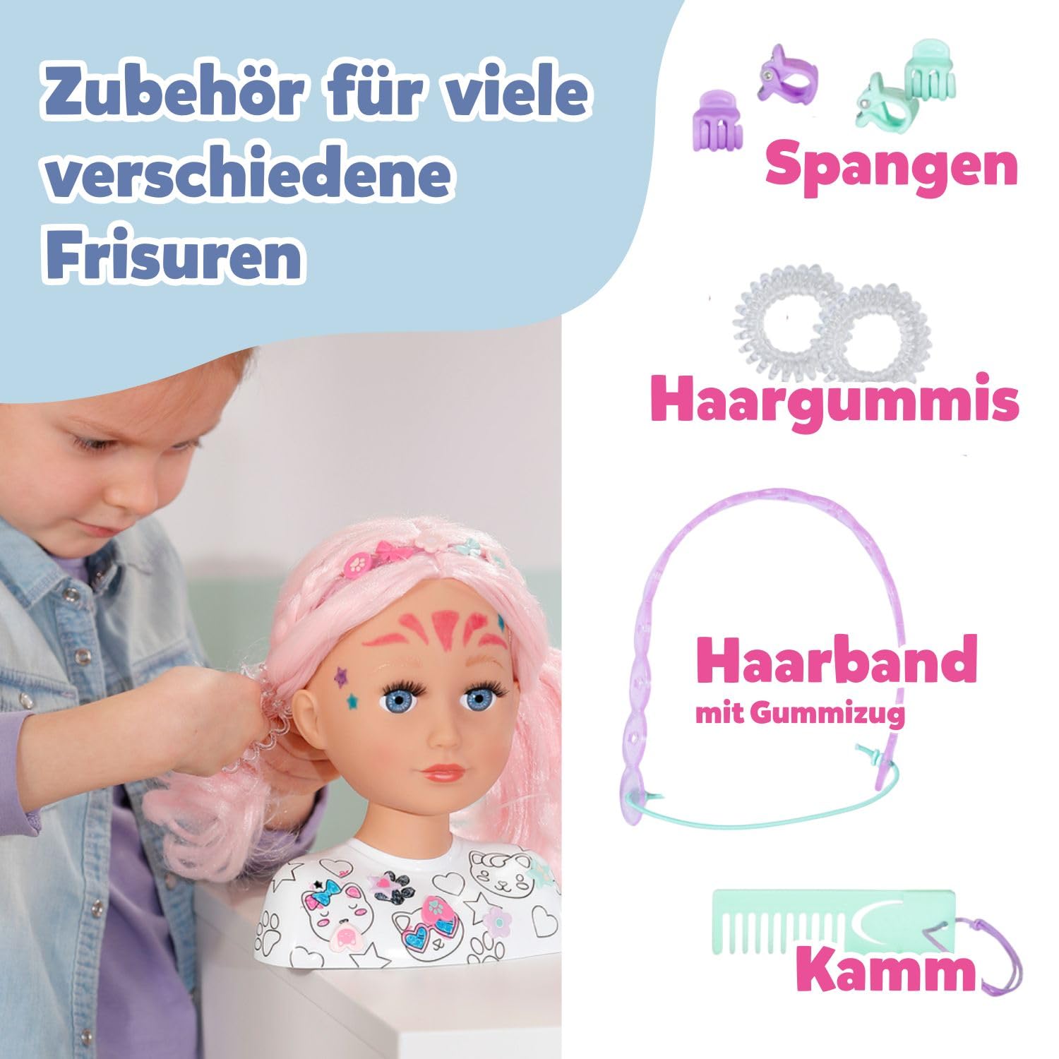 baby-born-stylingkopf-kreativ-schmink-und-frisierkopf-mit-zubeh-r image 5