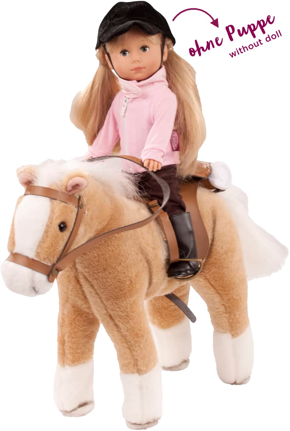g-tz-haflinger-fritz-pferd-mit-sattel-pl-schpferd-f-r-50-cm-puppen image 4