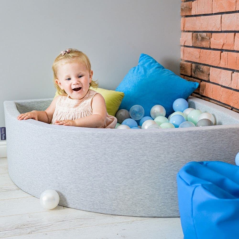 kiddymoon-b-llebad-90x30-cm-mit-200-b-llen-7-cm-rund-dunkelgrau-perle-grau-trans image 7