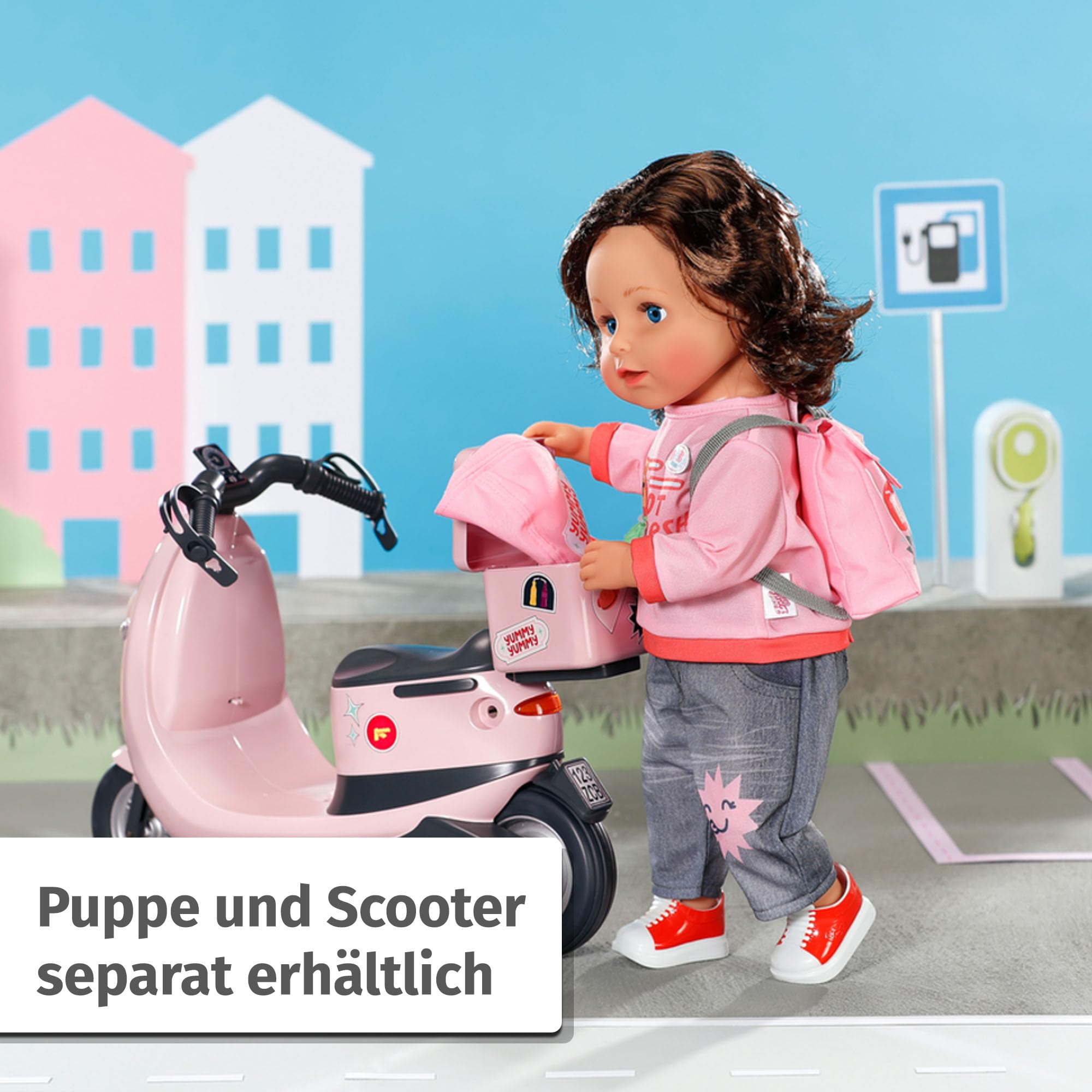 baby-born-snack-shop-outfit-835944-f-r-43-cm-puppen-mit-cap-und-rucksack image 8
