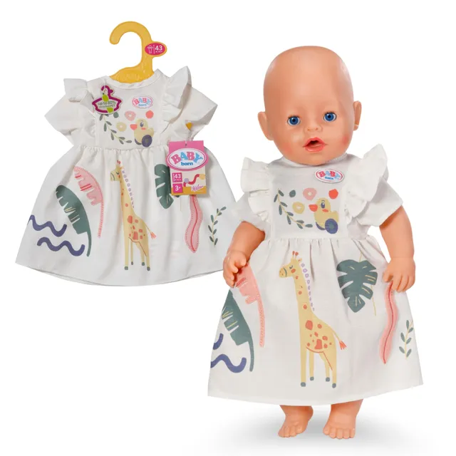 baby-born-kleid-giraffe-mit-r-schen-f-r-43-cm-puppen image 1