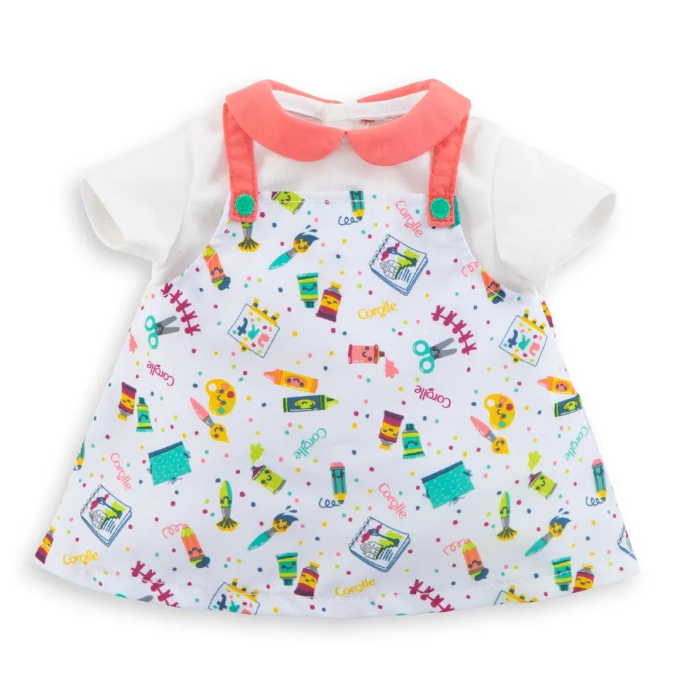 corolle-mon-grand-poupon-puppenkleid-k-nstler-f-r-36-cm-babypuppen image 1