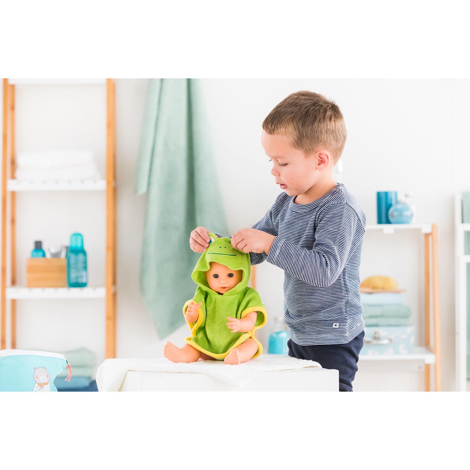 corolle-mon-grand-poupon-bademantel-frosch-f-r-36-cm-babypuppen image 7