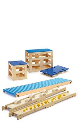 erzi-46390-balancierparcours-sportbox-aus-holz-set-f-r-sport-und-therapie image 4