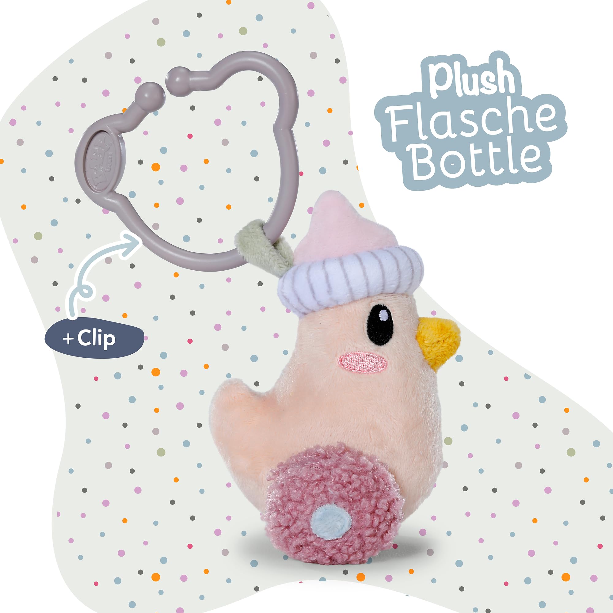 baby-born-for-babies-pl-sch-fl-schchen-mit-rassel-knisterfolie-und-clip image 2