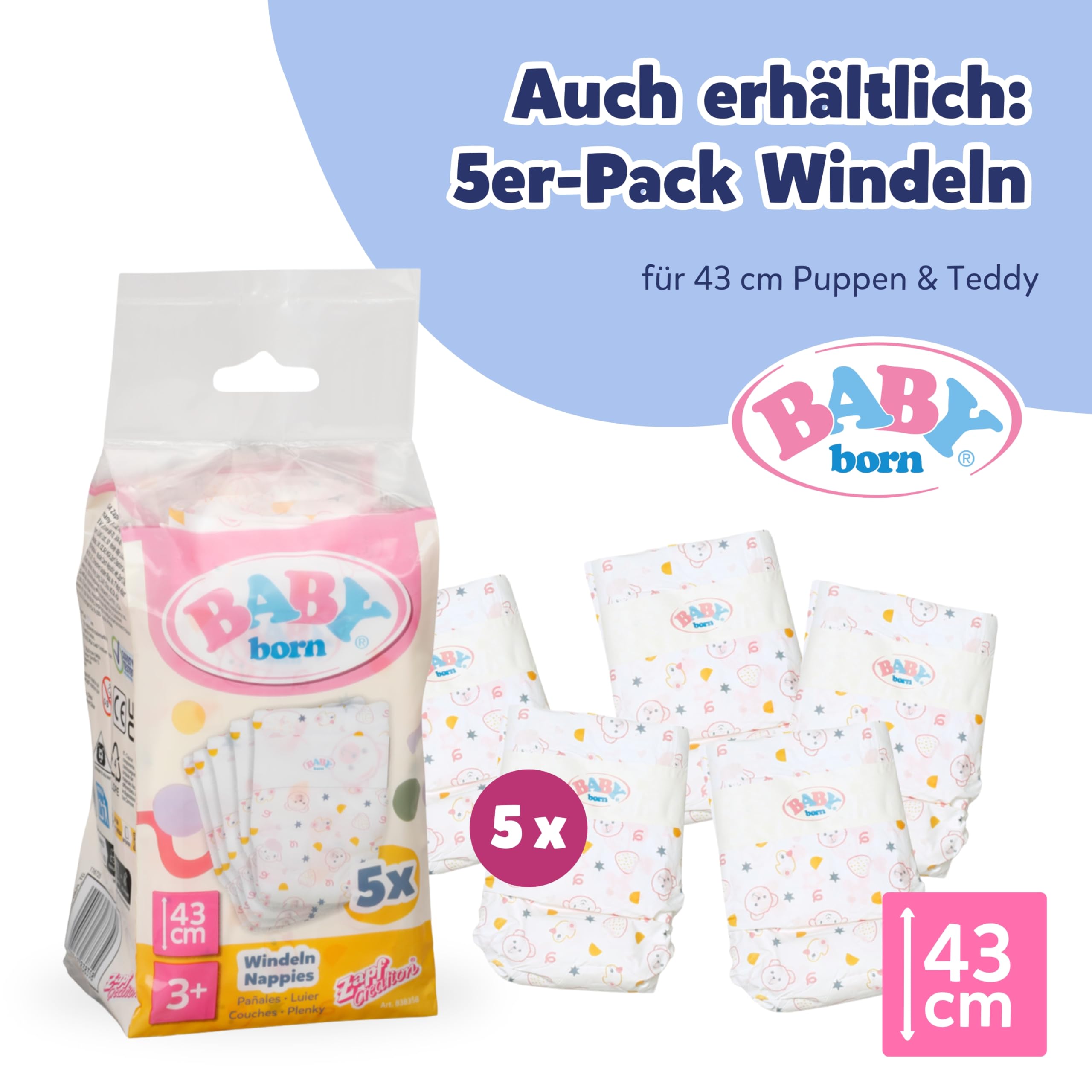 baby-born-wickeltasche-blumen-mit-zubeh-r-f-r-36-und-43-cm-puppen image 7