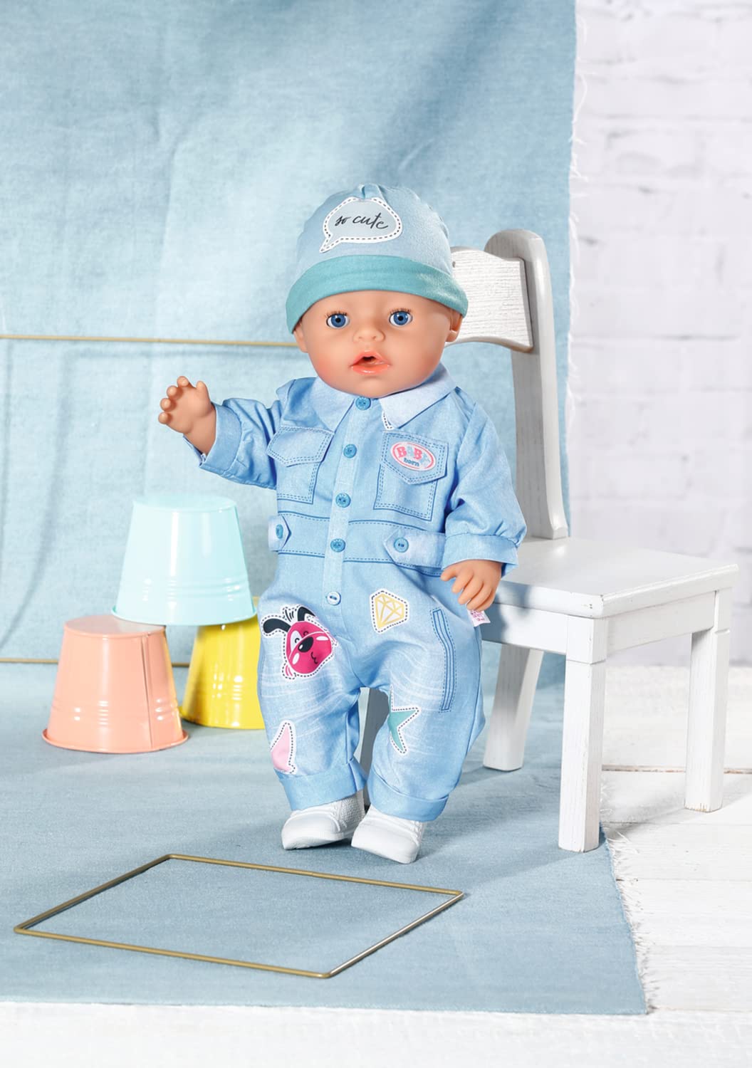 baby-born-deluxe-jeans-overall-43cm-puppenkleidung-set image 3