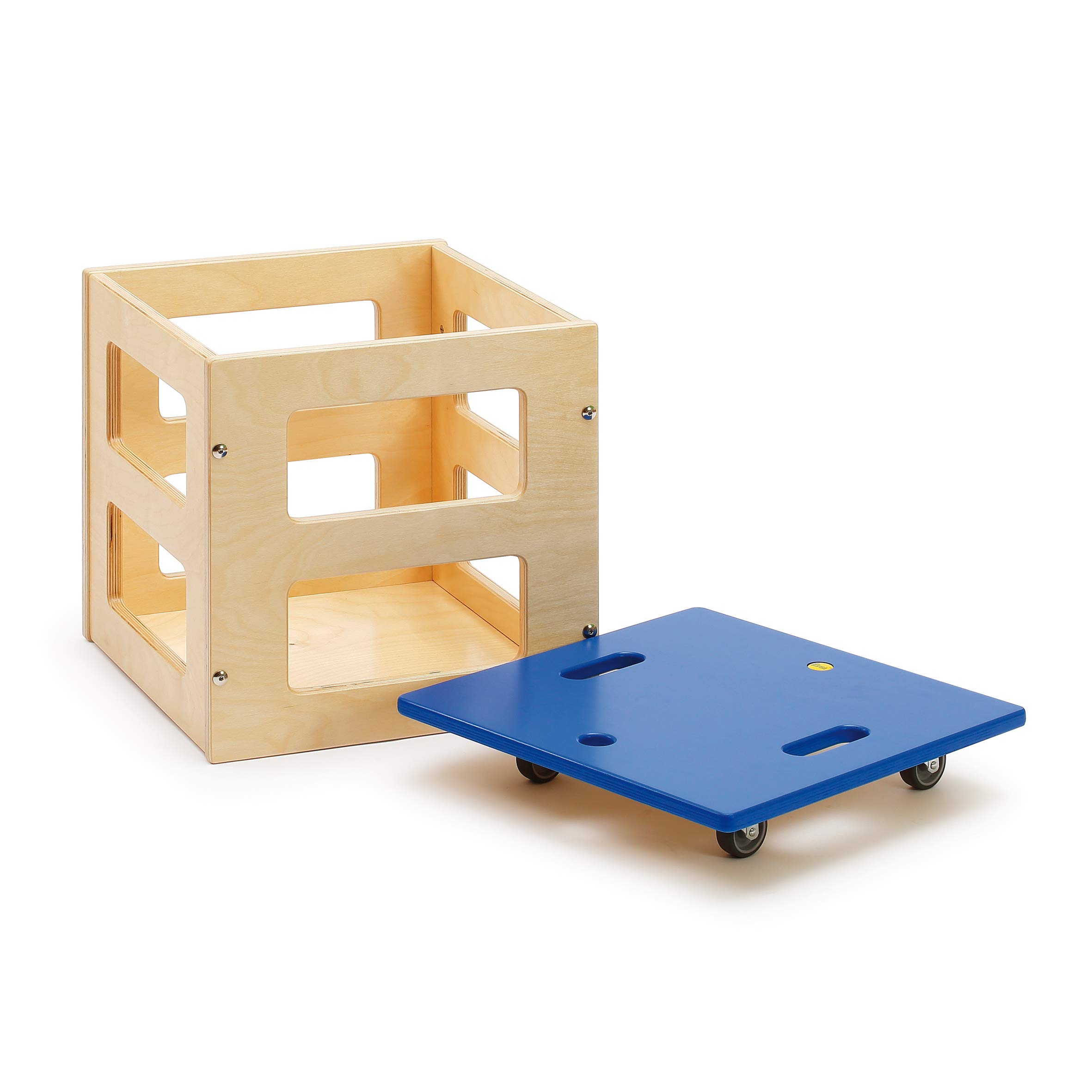 erzi-44468-sportbox-s-w-rfel-aus-holz-mit-rollbrett-f-r-sport-und-therapie image 2