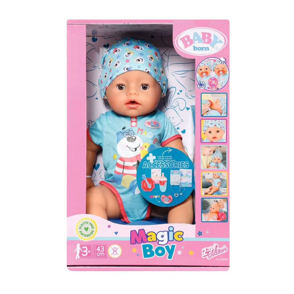 zapf-baby-born-magic-babypuppe-43-cm-mit-10-funktionen image 1