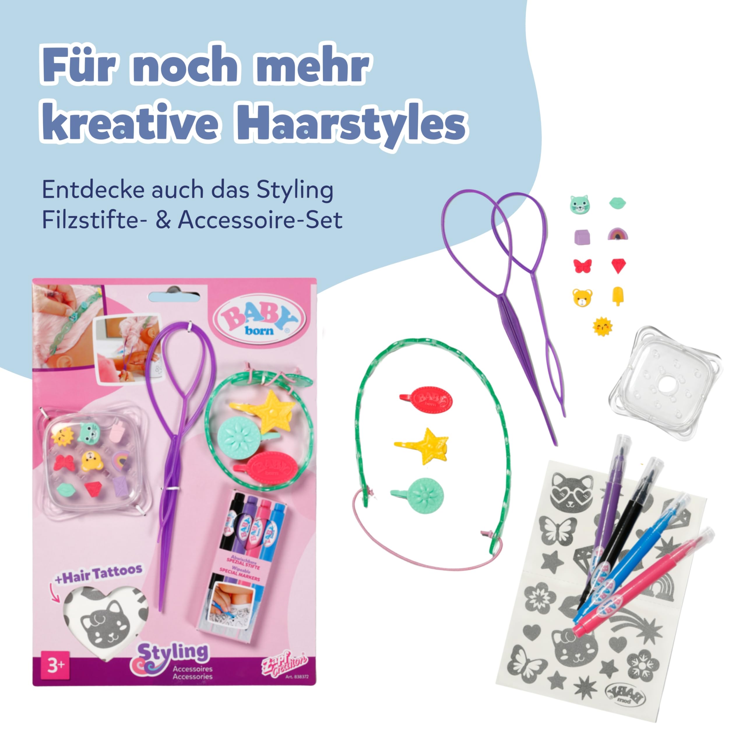 baby-born-stylingkopf-prinzessin-frisierkopf-mit-schminkpalette image 8