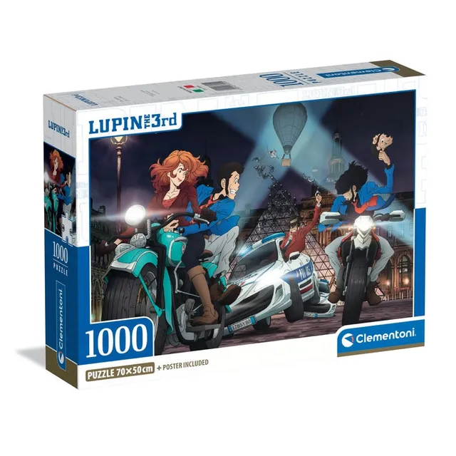 clementoni-lupin-iii-puzzle-1000-teile-70-x-50-cm-anime image 1