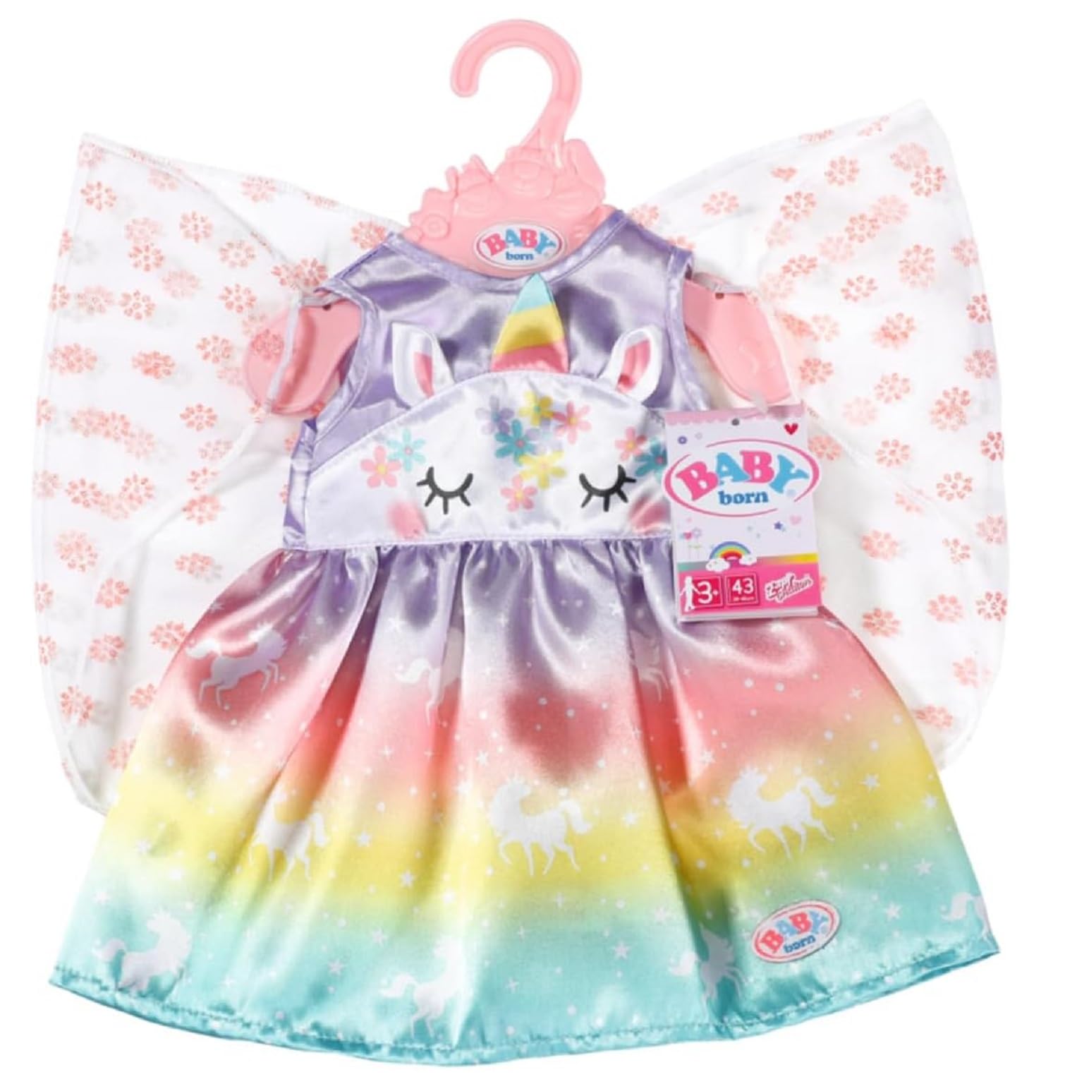 baby-born-829301-einhorn-feen-outfit-puppenkost-m-f-r-43-cm-puppen image 1