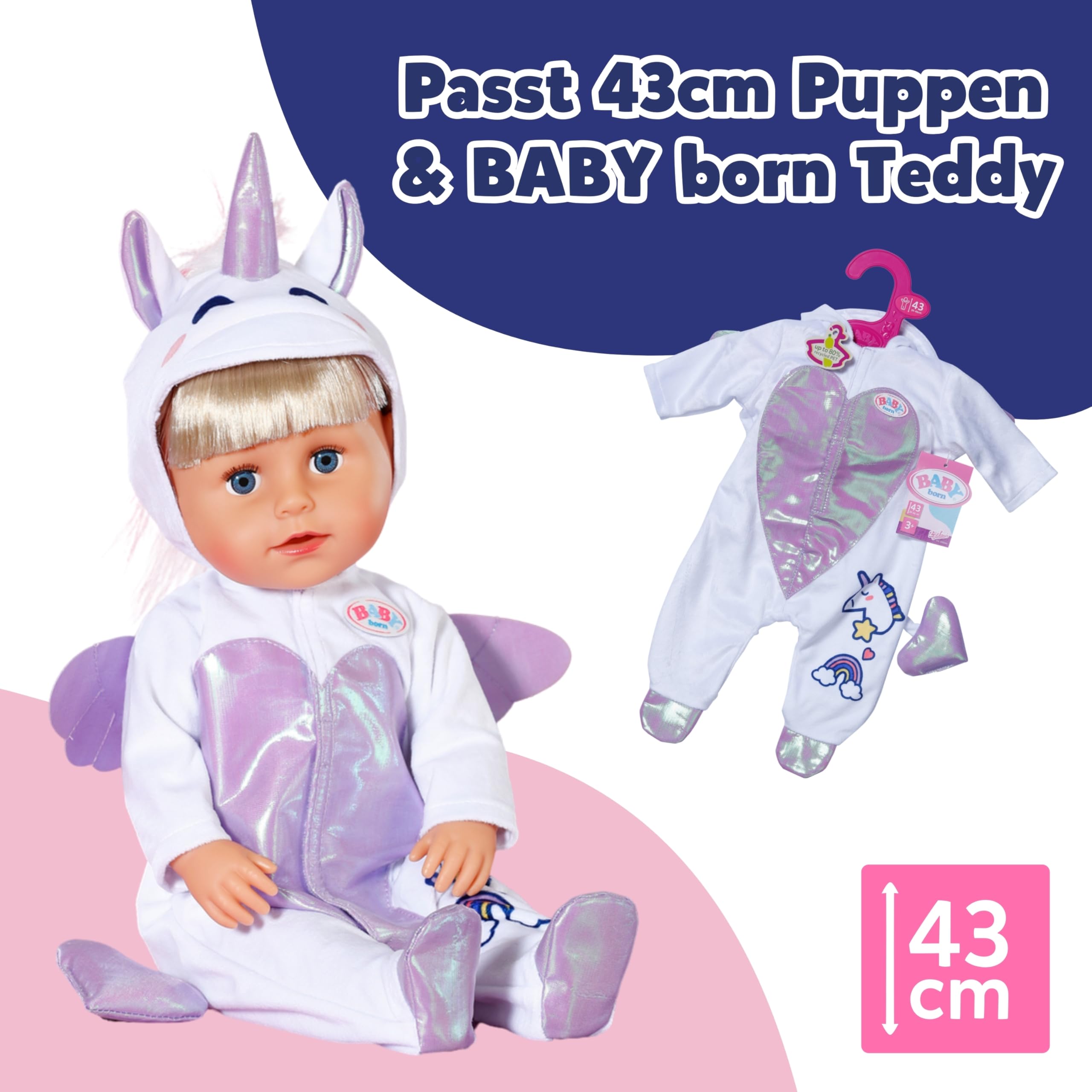 baby-born-einhorn-strampler-f-r-43-cm-puppen-mit-kapuze image 5