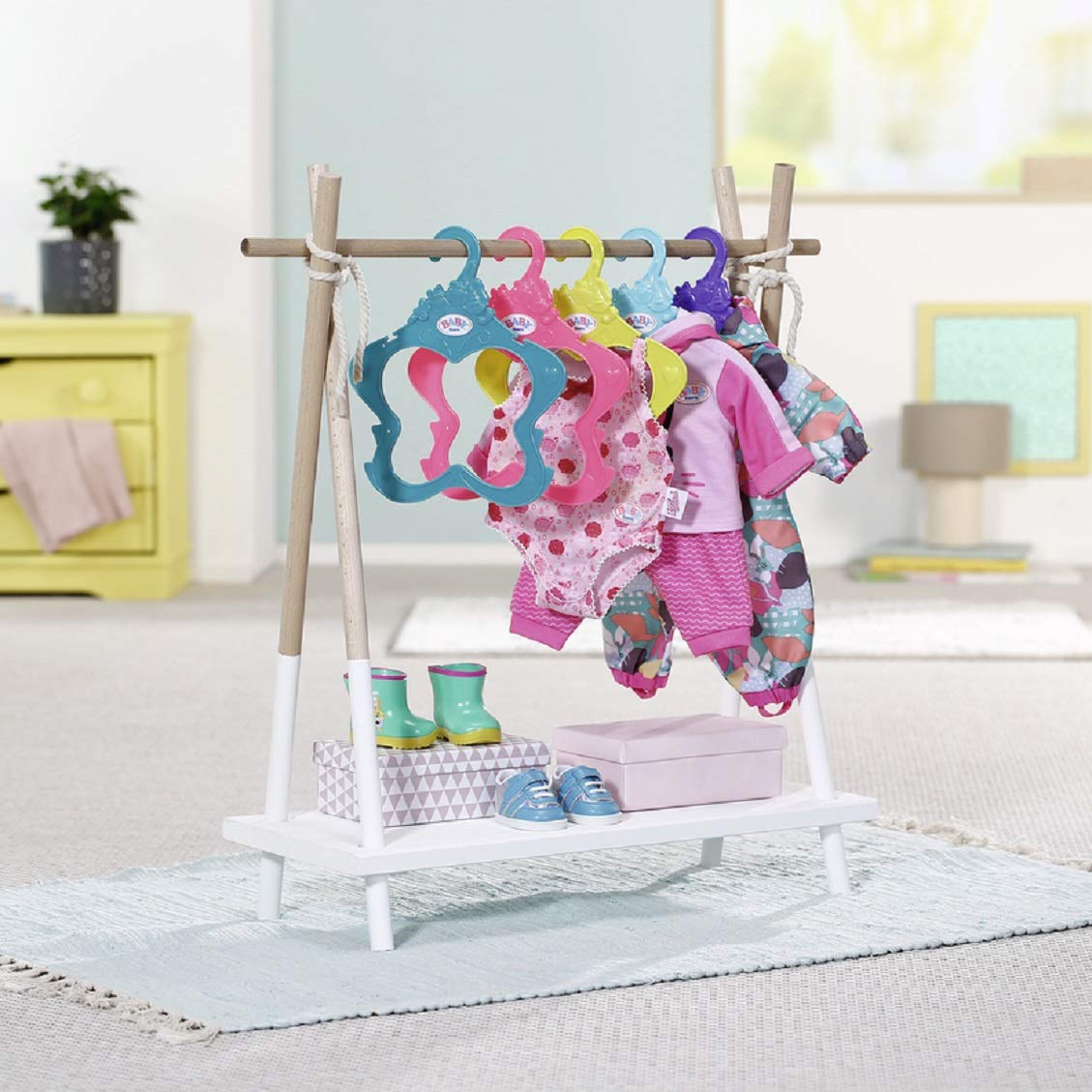 baby-born-kleiderb-gel-set-5-teilig-bunt-puppenkleiderb-gel-f-r-43-cm-puppenklei image 3