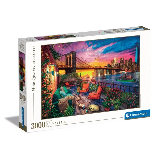 clementoni-puzzle-manhattan-balcony-sunset-3000-teile-city image 1