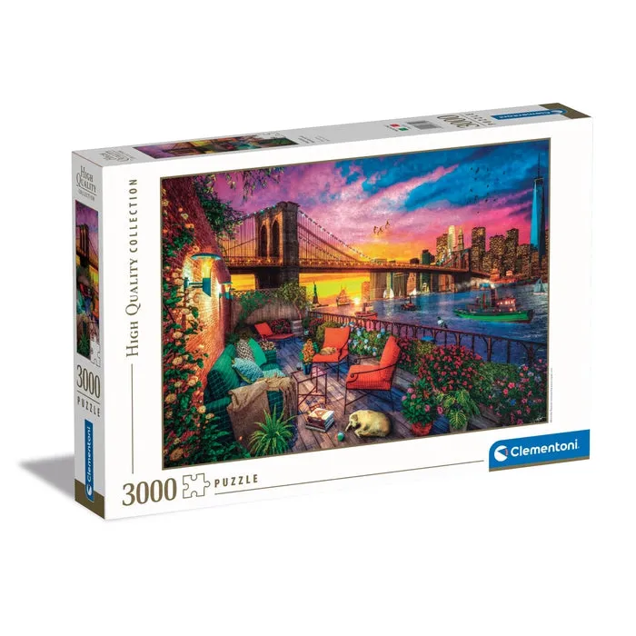clementoni-puzzle-manhattan-balcony-sunset-3000-teile-city image 1