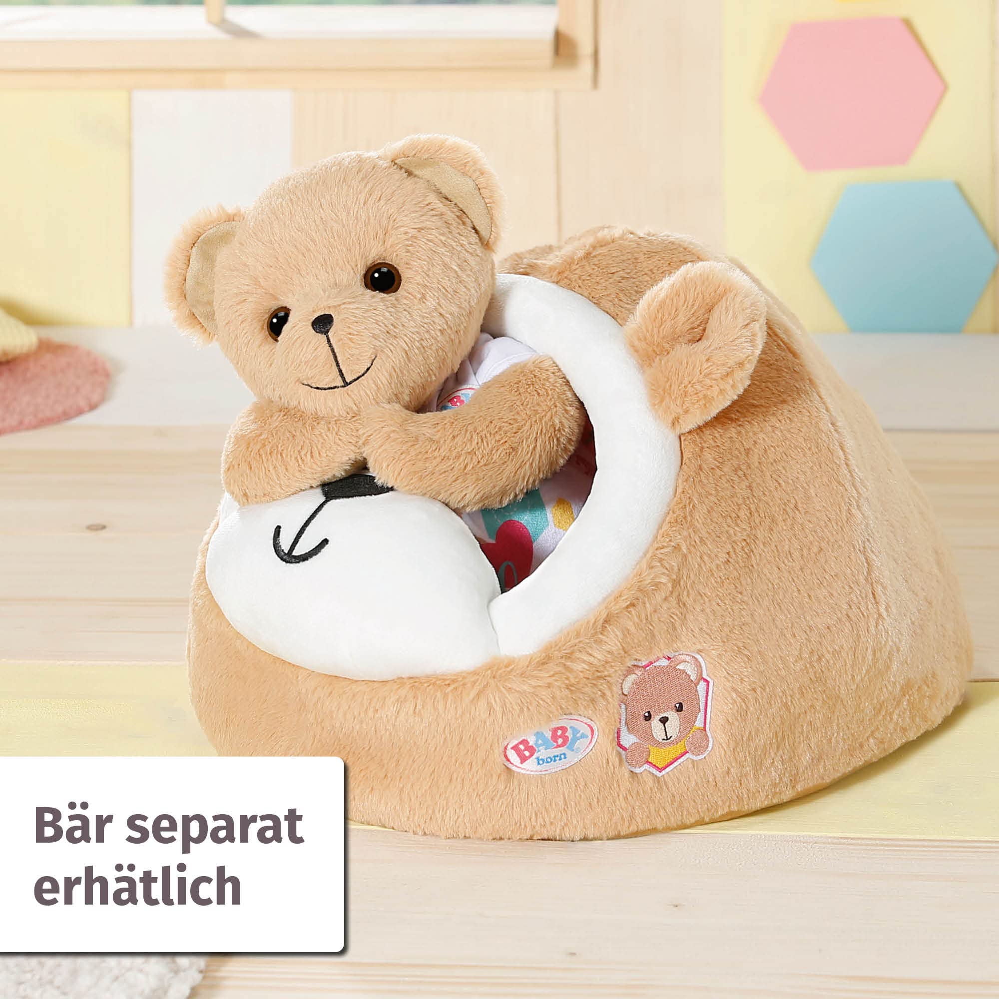 baby-born-b-renh-hle-834459-pl-sch-bett-b-renkopf-f-r-43-cm-puppe-und-b-r image 6