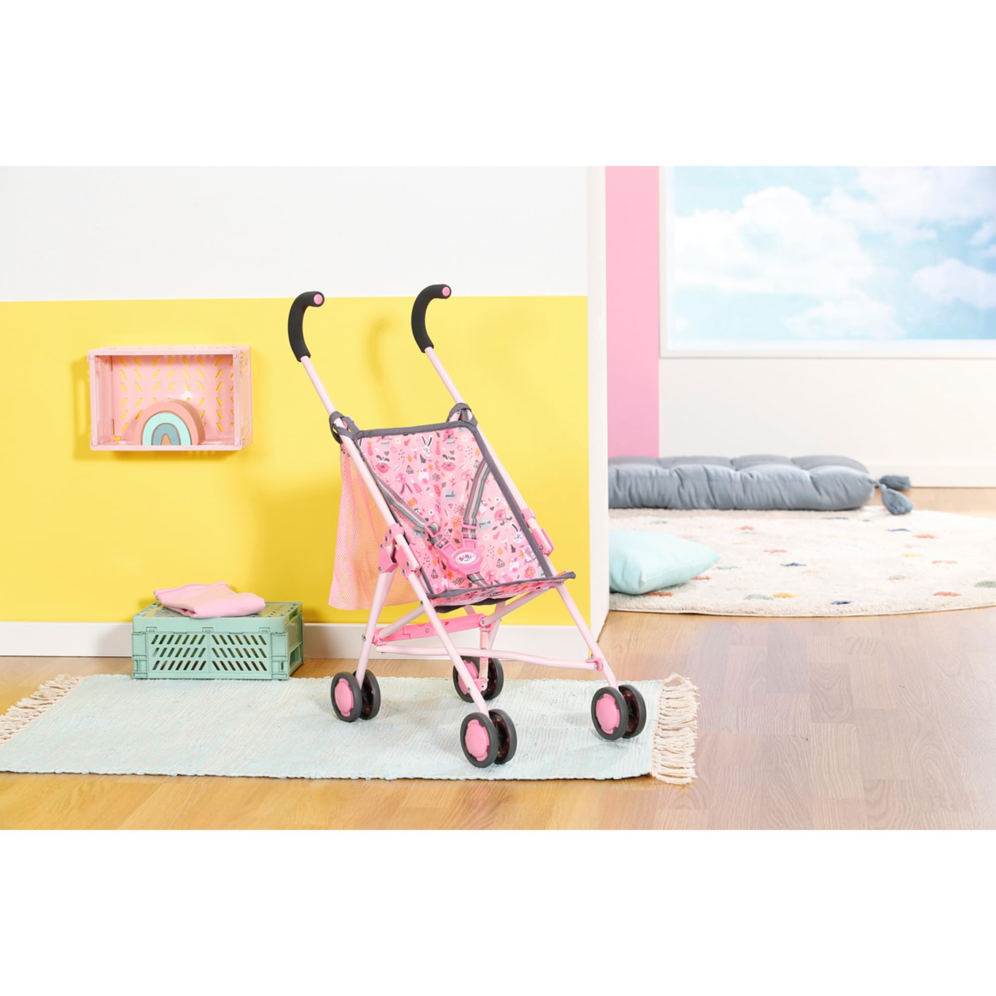 baby-born-stroller-puppenwagen-faltbar-rosa-62-cm image 2