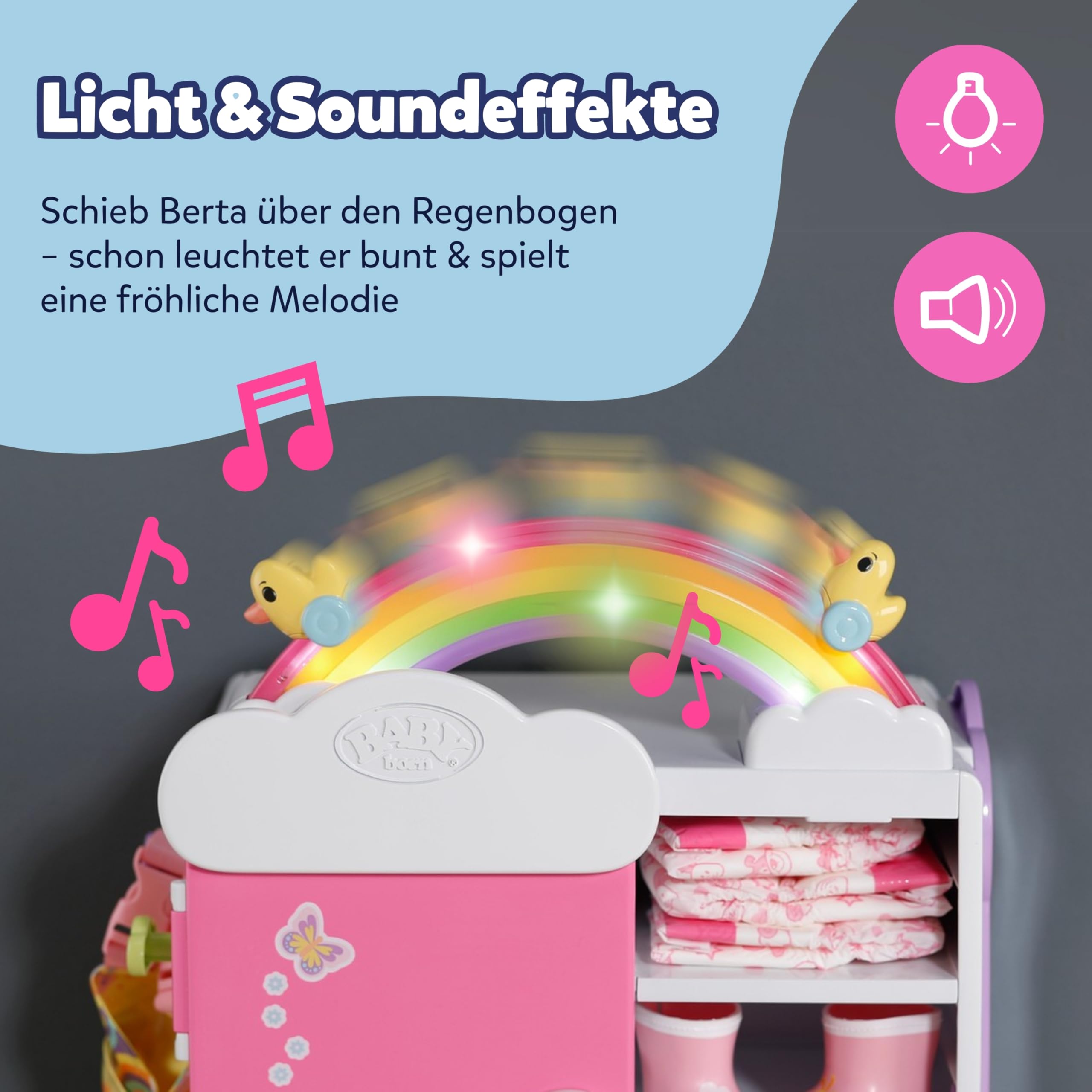 baby-born-regenbogen-kleiderschrank-mit-licht-und-sound image 4