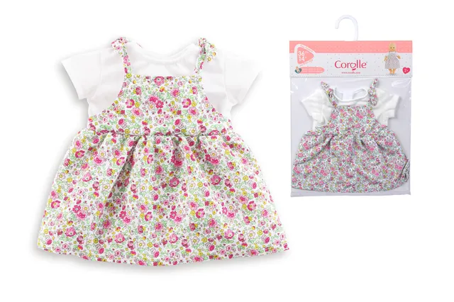 corolle-9000141160-mon-grand-poupon-kleid-blumengarten-f-r-36-cm-babypuppen image 1