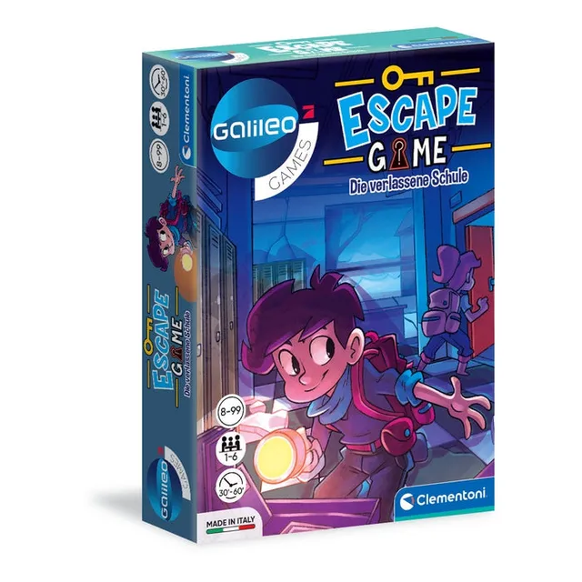 clementoni-galileo-games-escape-game-die-verlassene-schule-escape-room-spiel image 1