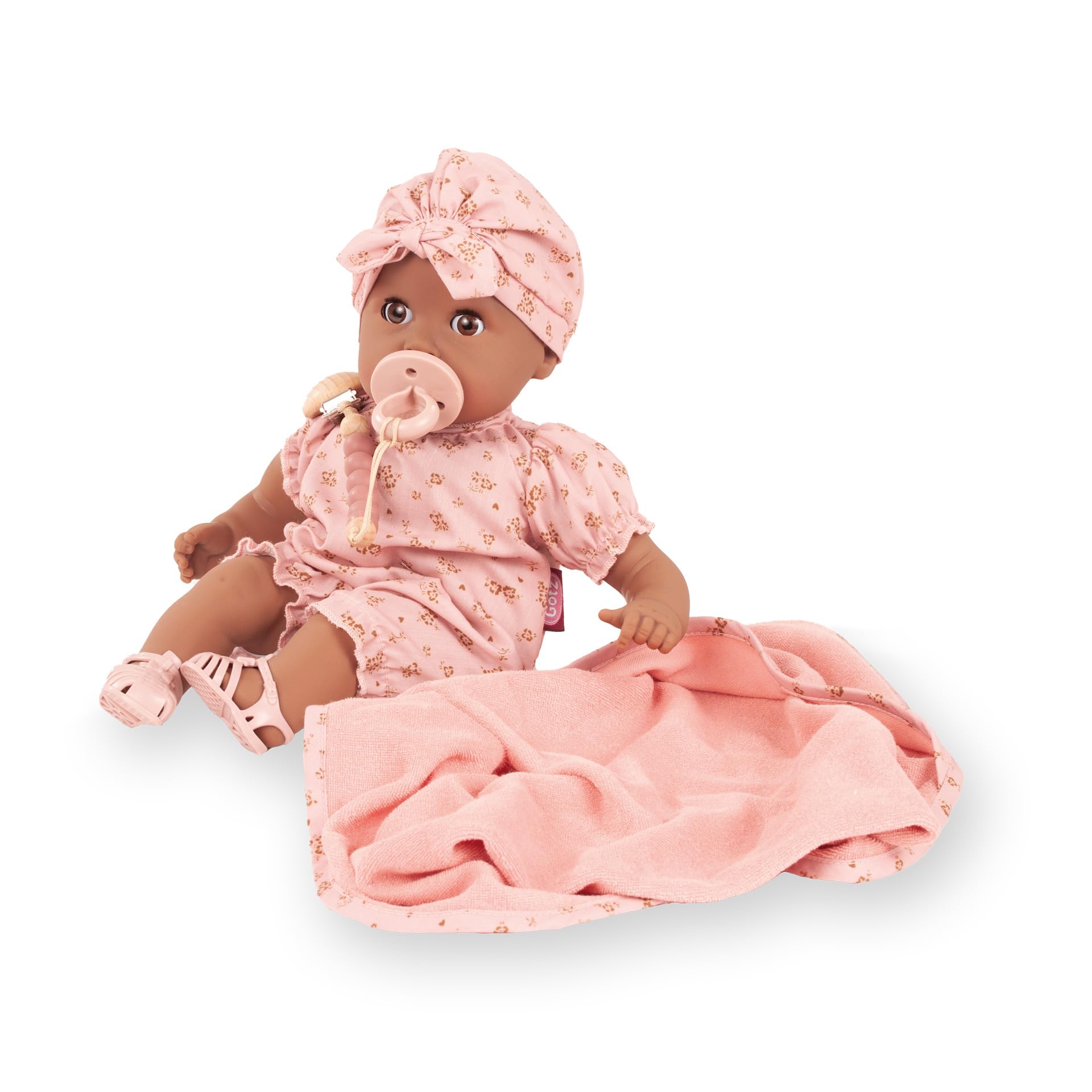 g-tz-cosy-aquini-millefleur-badepuppe-33-cm-mit-braunen-schlafaugen image 2