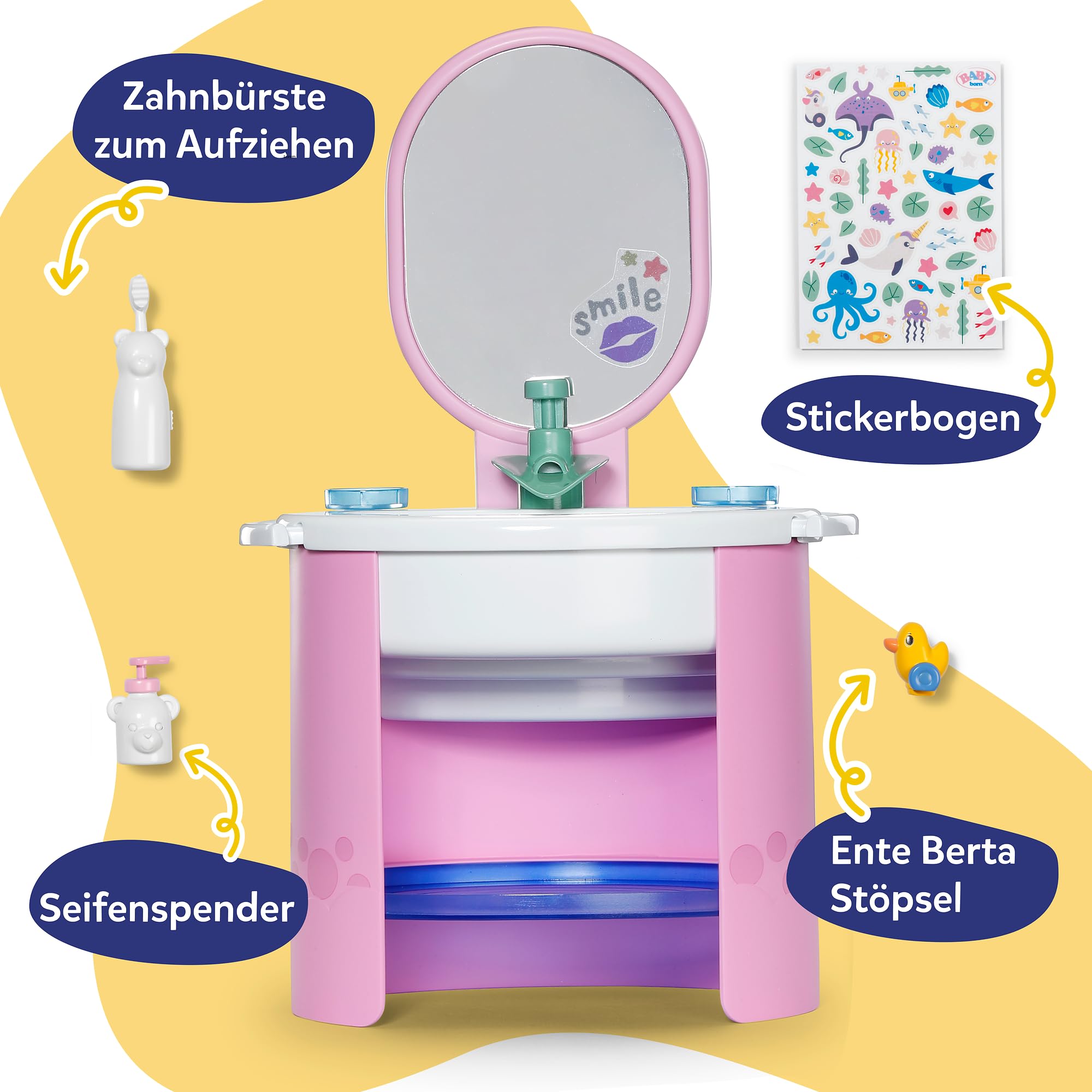 baby-born-waschbecken-mit-sound-und-zubeh-r-f-r-36-und-43-cm-puppen image 2