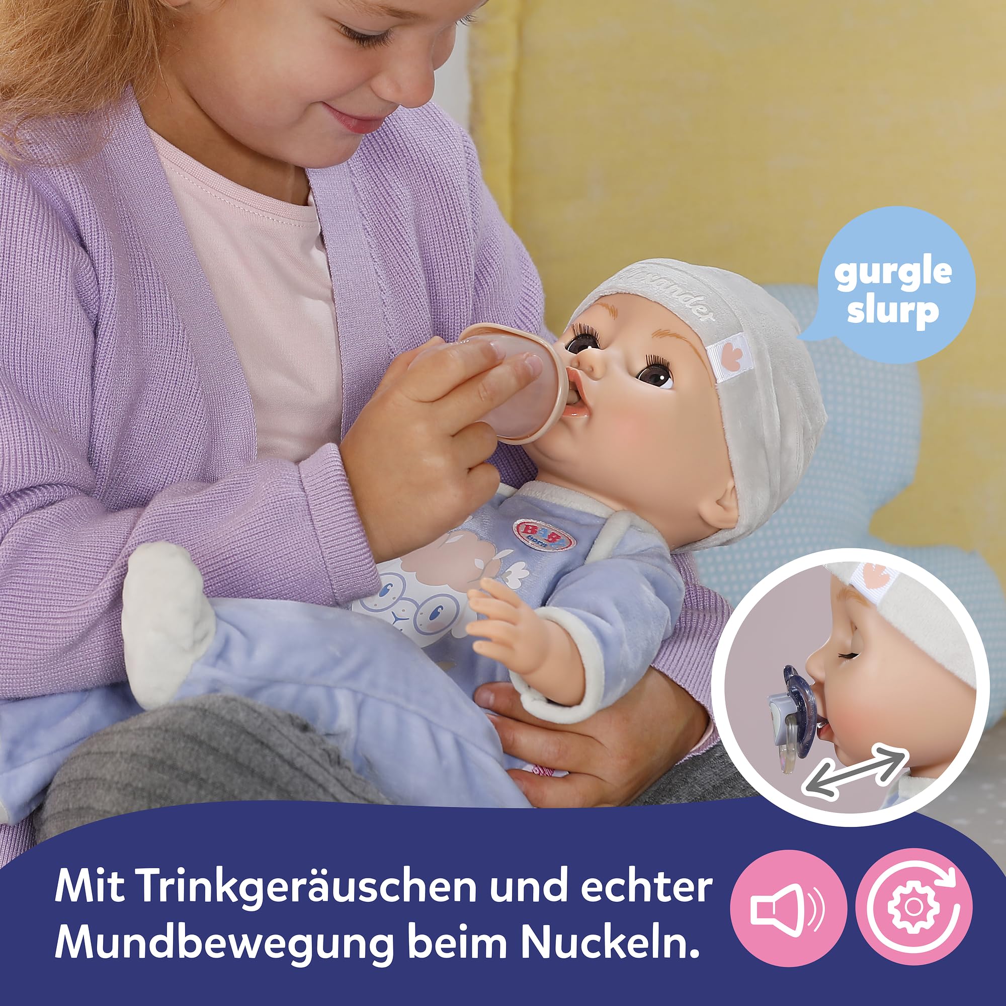 baby-born-alexander-43-cm-funktionspuppe-mit-7-elektronischen-funktionen-und-zub image 7