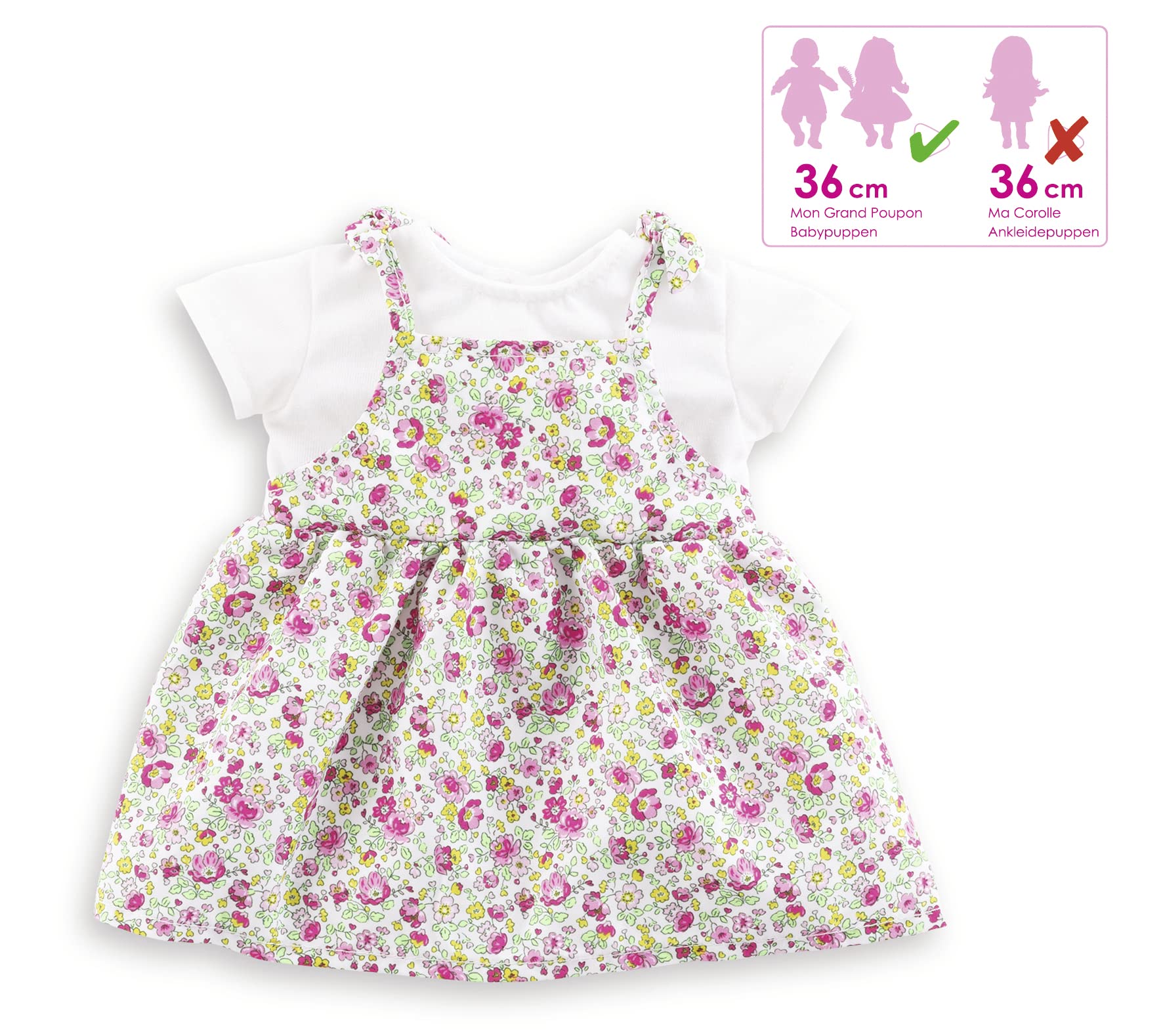 corolle-9000141160-mon-grand-poupon-kleid-blumengarten-f-r-36-cm-babypuppen image 5