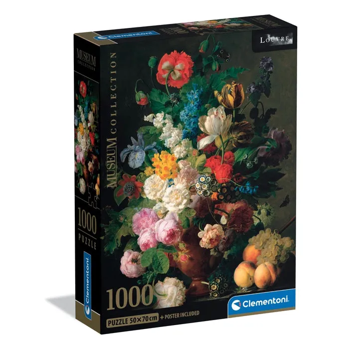 clementoni-museum-bowl-of-flowers-puzzle-1000-teile-70-x-50-cm image 1
