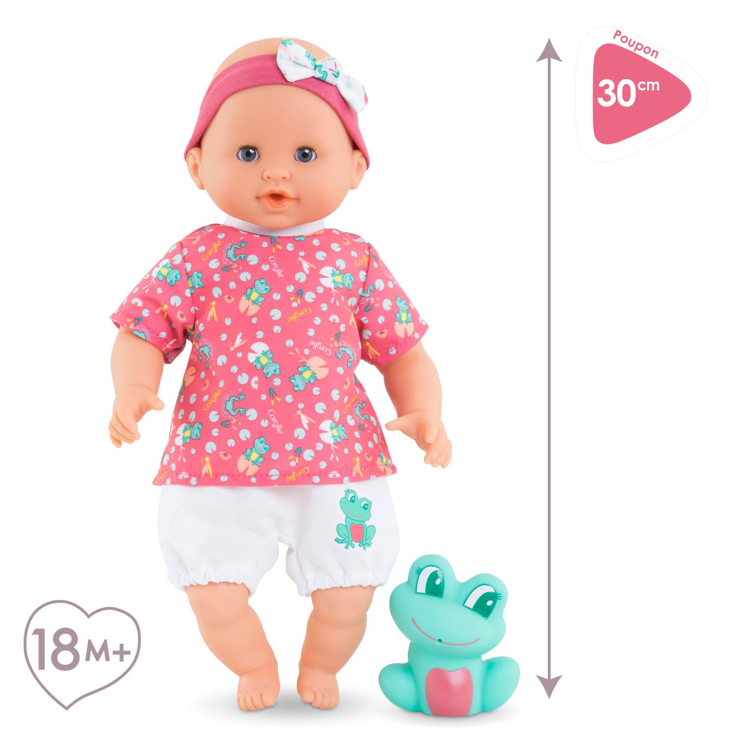 corolle-mon-premier-poupon-badebaby-oc-ane-30-cm-weichk-rper-badepuppe-mit-badet image 3