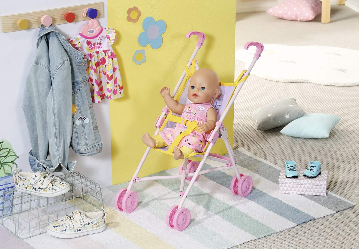 baby-born-puppenbuggy-zusammenklappbar-mit-gurtsystem-griffh-he-53-cm image 2