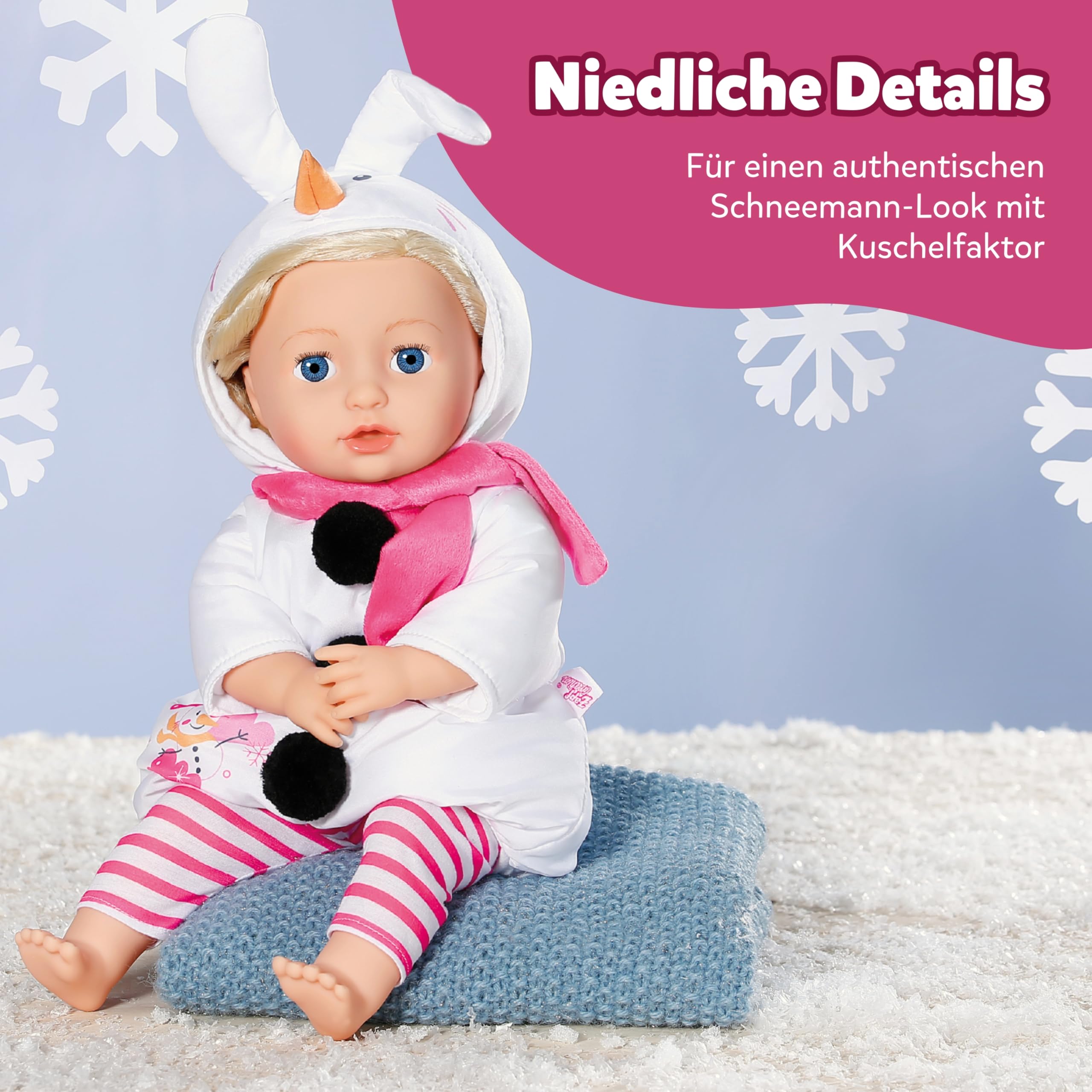 baby-born-schneemannkost-m-f-r-43-cm-puppen-mit-schal image 3