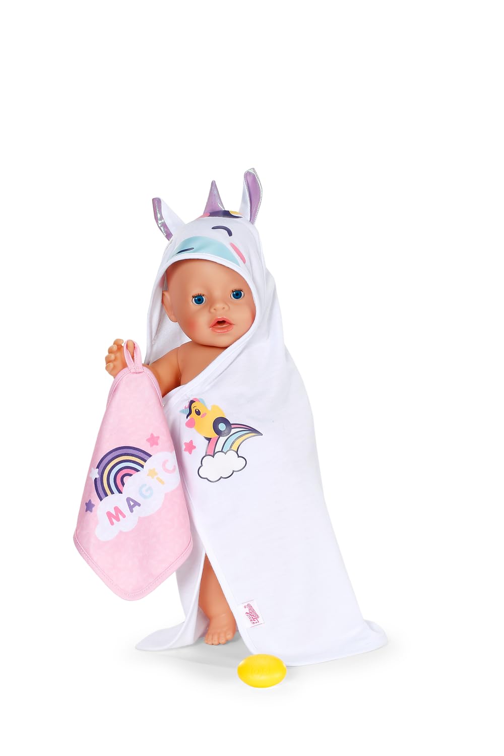 baby-born-kapuzenhandtuch-set-einhorn-f-r-36-und-43-cm-puppen image 3