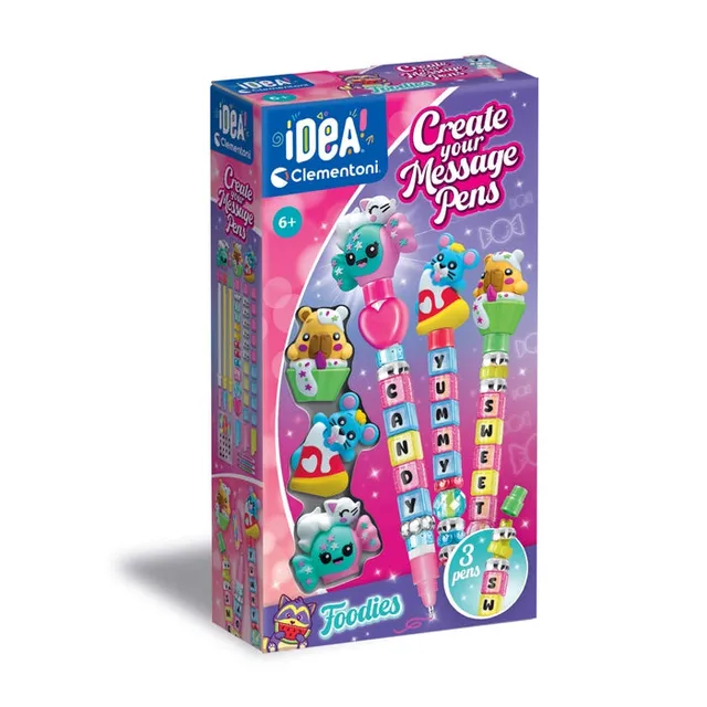 clementoni-idea-deine-nachrichten-stift-kreationen-food-kreativset image 1