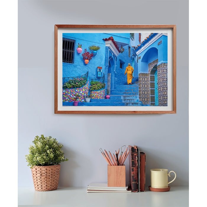 clementoni-blue-street-of-chefchaouen-puzzle-500-teile-49-x-36-cm image 3