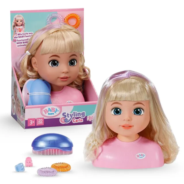 baby-born-stylingkopf-carla-mit-zubeh-r image 1