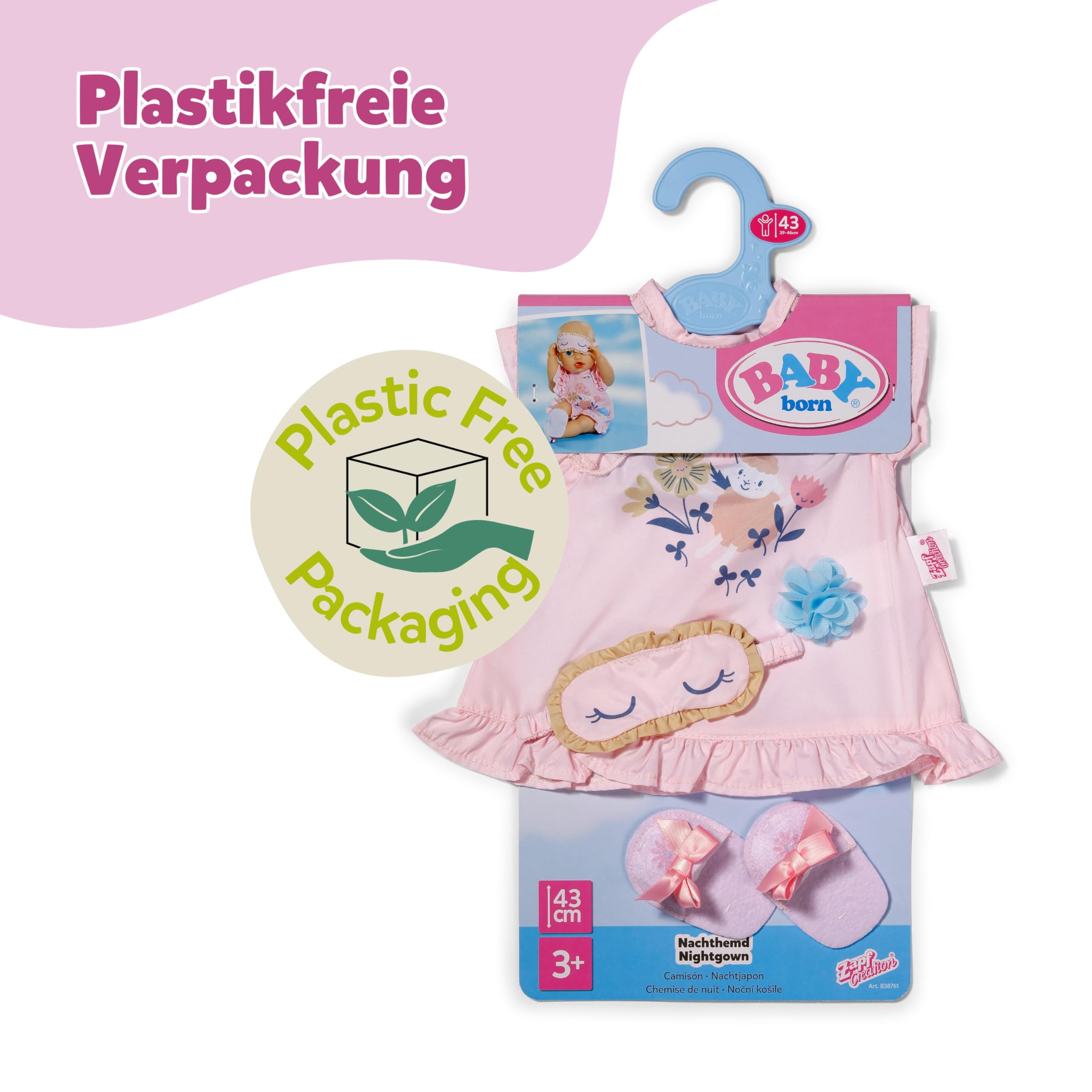baby-born-nachthemd-set-f-r-43-cm-puppen-mit-schlafmaske-und-pantoffeln image 6