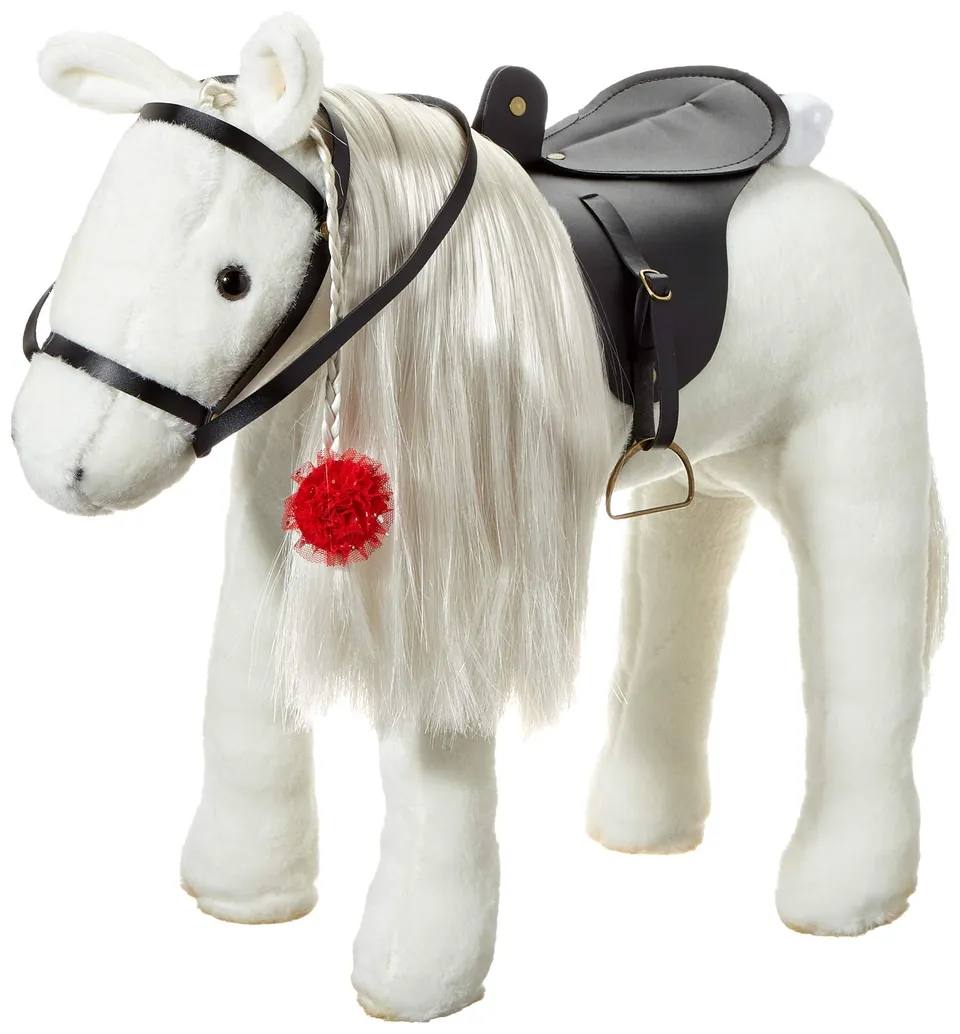 g-tz-3403087-lipizzaner-k-mmpferd-mit-sattel-pl-schpferd-f-r-puppen-bis-50-cm image 1