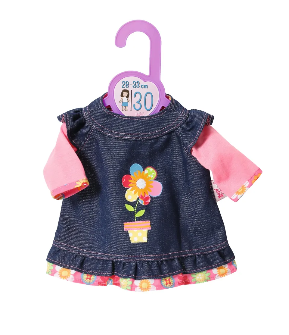 baby-born-dolly-moda-870761-jeanskleid-f-r-puppen-28-33-cm image 1