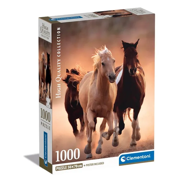 clementoni-running-horses-puzzle-1000-teile-tierpuzzle-70-x-50-cm image 1