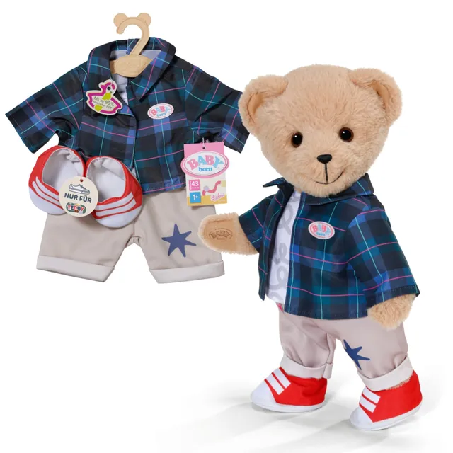 baby-born-teddy-outfit-mit-jacke-hose-und-schuhen-f-r-43cm-puppen image 1