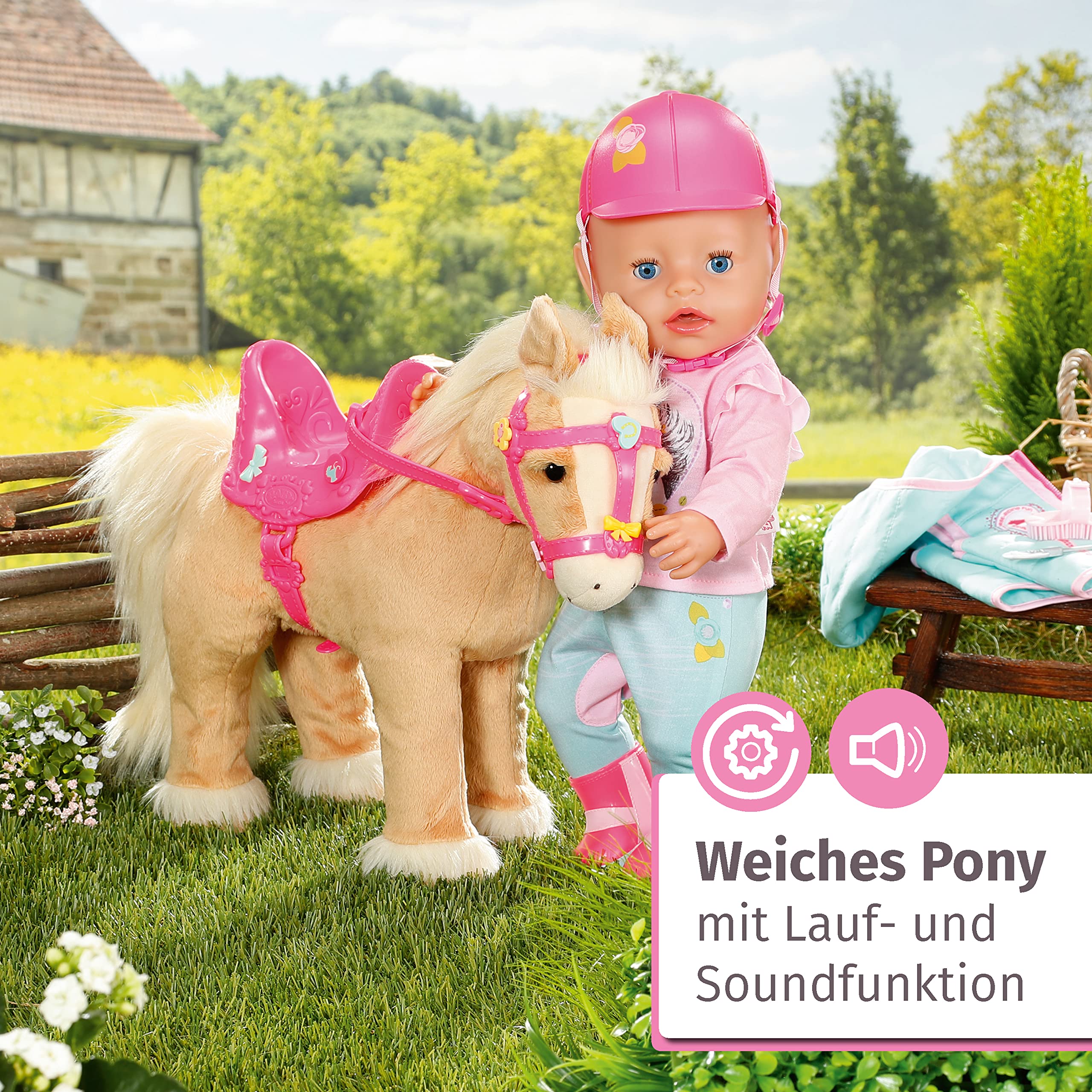 baby-born-my-cute-horse-interaktives-puppenpferd-pl-sch-mit-lauf-und-soundfunkti image 2